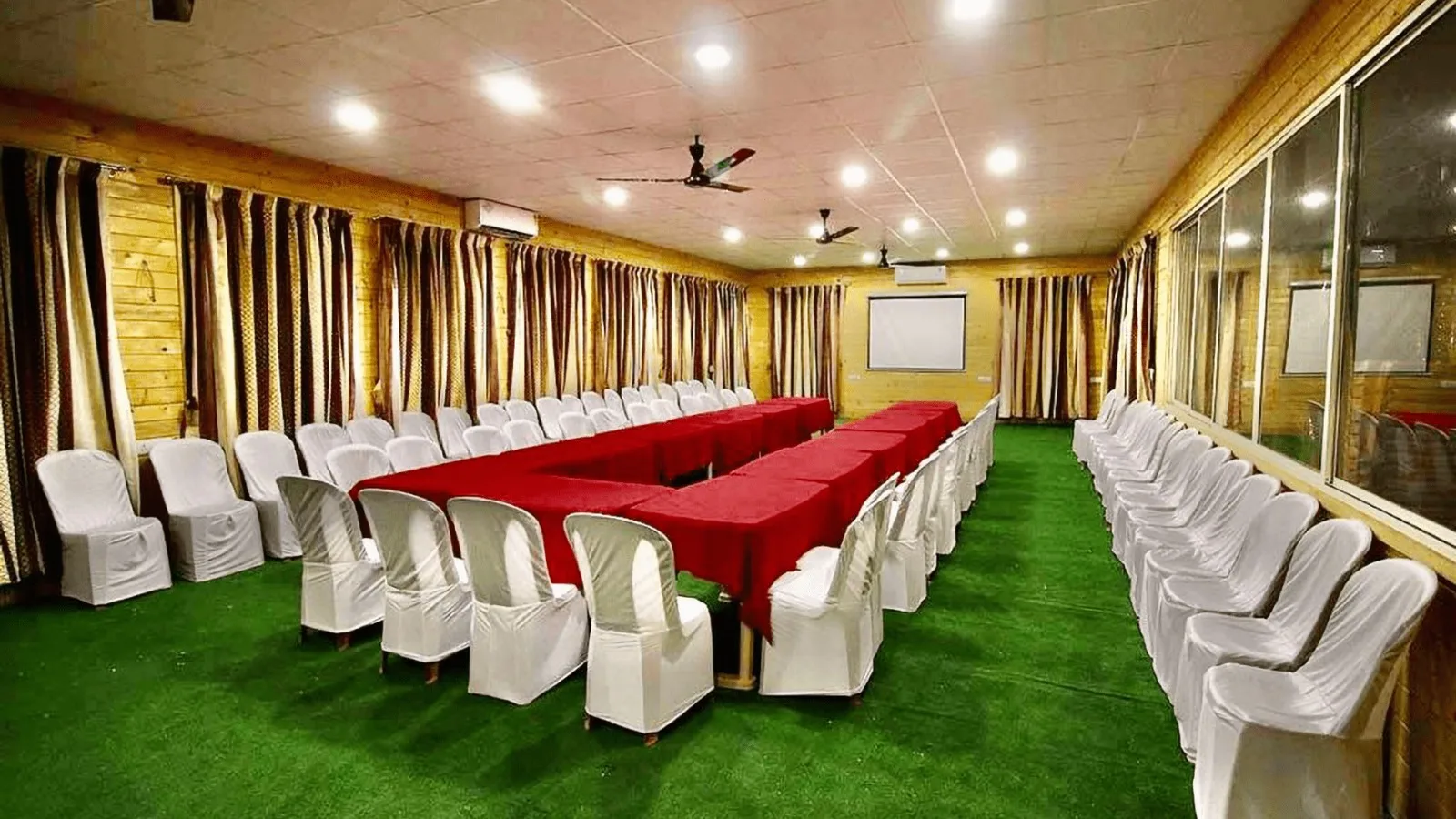spacious wedding hall